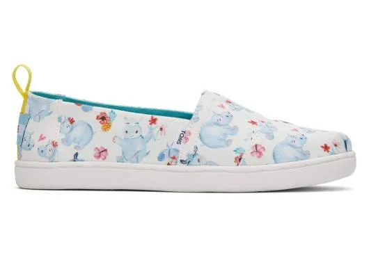 Kids KidsYouth Alpargata Summer Hippos White Hippos TOMS Alpargatas