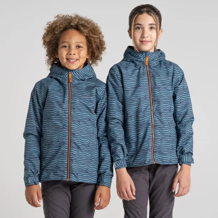 Kids Waterproof Jackets Craghoppers Kid039s Rowan Waterproof Jacket Washed Teal Print Kids Waterproof Jackets Craghoppers Kid039s Rowan Waterproof Jacket Washed Teal Print