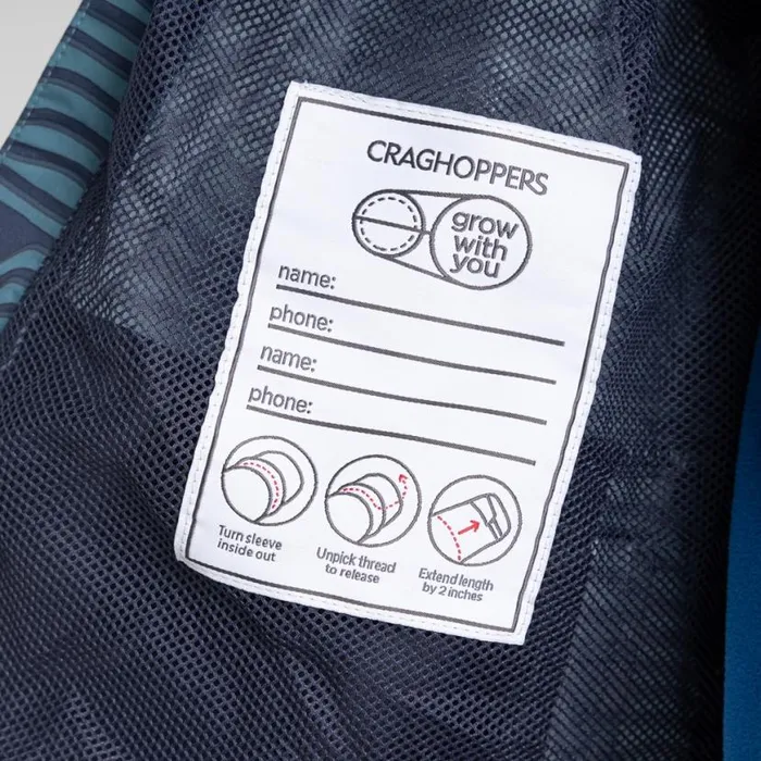 Kids Waterproof Jackets Craghoppers Kid039s Rowan Waterproof Jacket Washed Teal Print Kids Waterproof Jackets Craghoppers Kid039s Rowan Waterproof Jacket Washed Teal Print