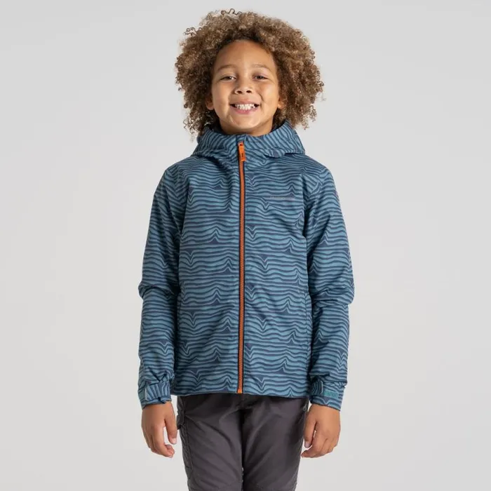 Kids Waterproof Jackets Craghoppers Kid039s Rowan Waterproof Jacket Washed Teal Print Kids Waterproof Jackets Craghoppers Kid039s Rowan Waterproof Jacket Washed Teal Print