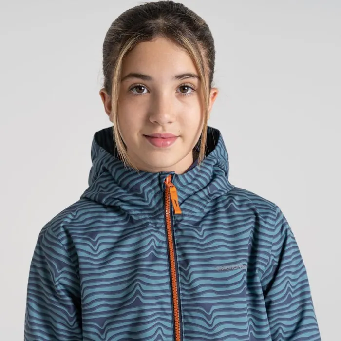 Kids Waterproof Jackets Craghoppers Kid039s Rowan Waterproof Jacket Washed Teal Print Kids Waterproof Jackets Craghoppers Kid039s Rowan Waterproof Jacket Washed Teal Print