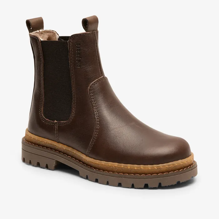 KIDS Winter boots bisgaardshoes neo lamb dark coffee Brown