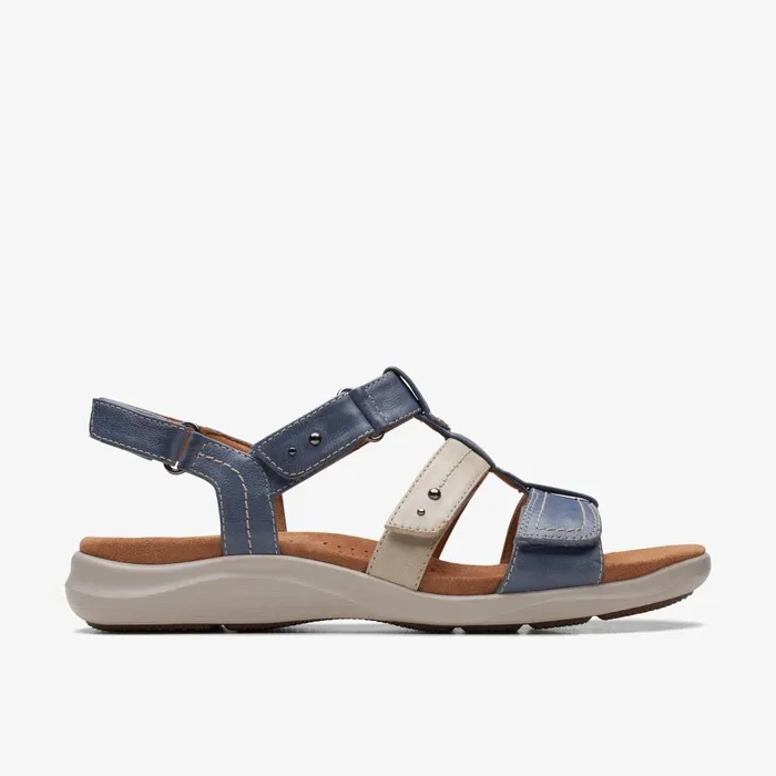 Kitly Step Denim Combination Women Clarks Sandals and Flip Flops