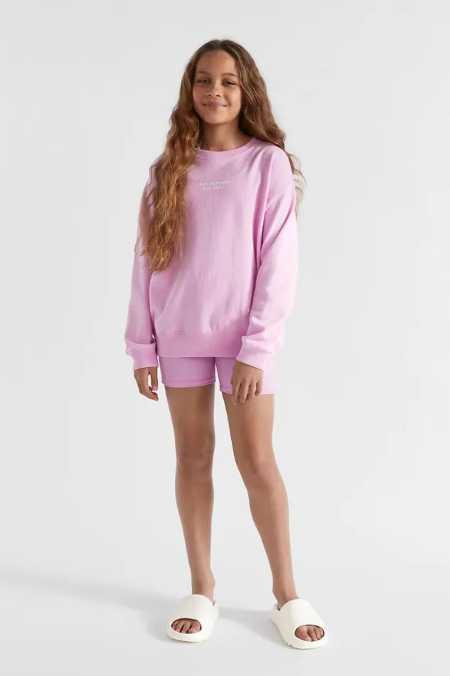 Knitwear and Sweaters Teen Girl Seed Heritage Core Relaxed Sweat Soft Orchid