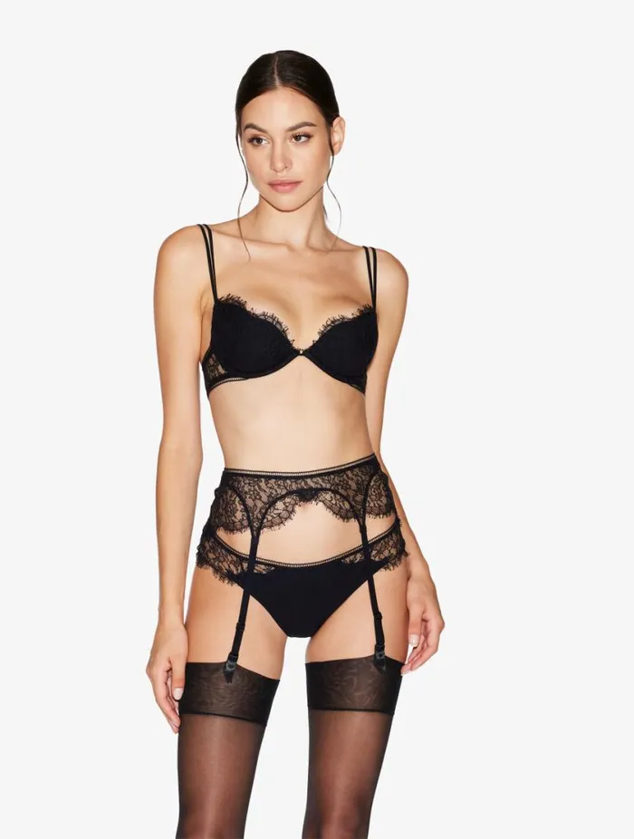 Lace Brazilian Briefs In Onyx Lingerie La Perla Brazilian