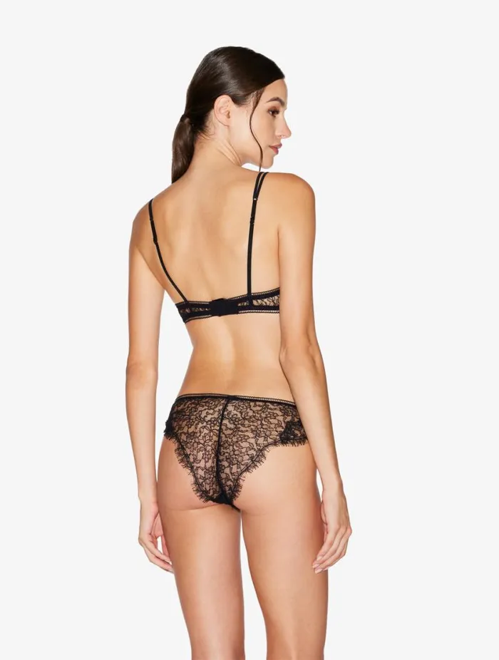 Lace Brazilian Briefs In Onyx Lingerie La Perla Brazilian