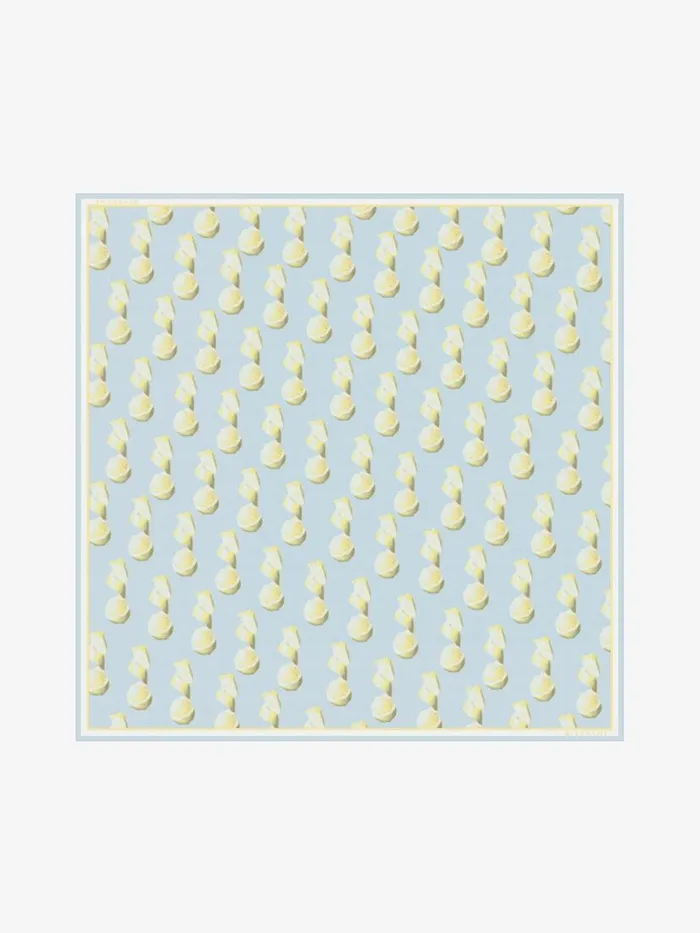 Large Square In Silk 4g With Lemon Print Sky Blue Women Givenchy Scarves