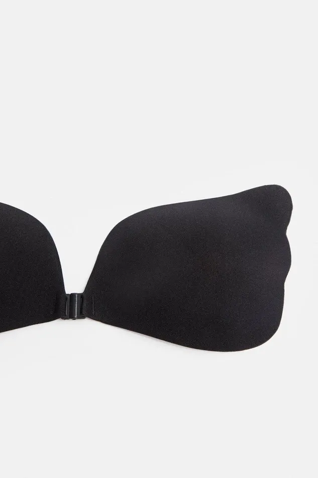 Lingerie Women Karen Millen Wing Shape Gel Backed Invisible Bra Black