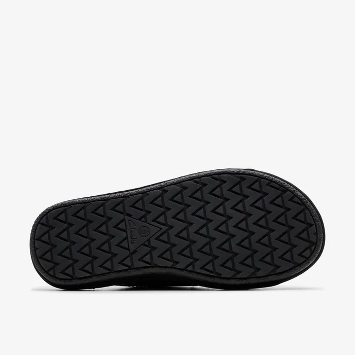 Litton Strap Black Leather Men Clarks Sandals and Flip Flops