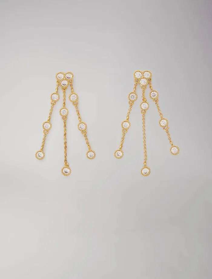 Maje Jewelry Womens Goldplated Recycled Brass Earrings Gold