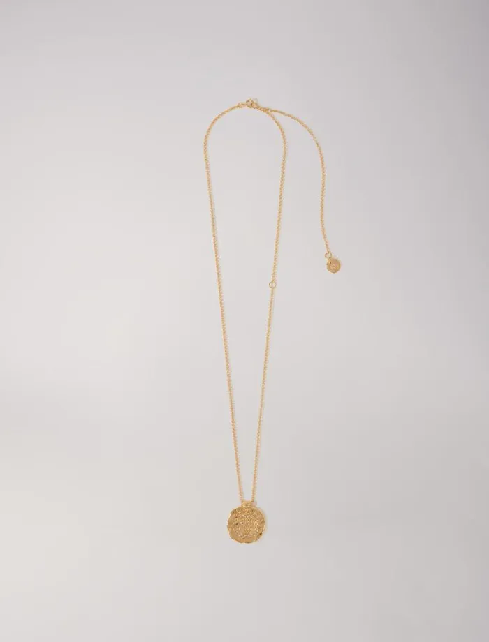 Maje Jewelry Womens Zodiac Medal Libra
