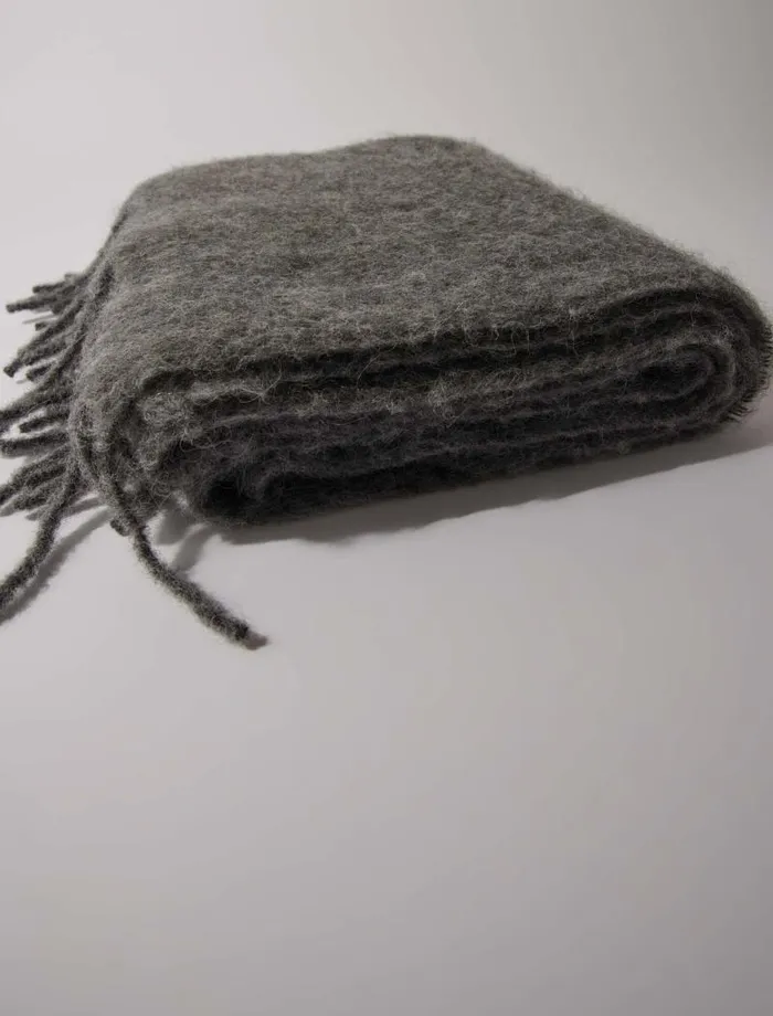 Maje Scarves and Ponchos Womens Alpaca Blend Scarf Anthracite
