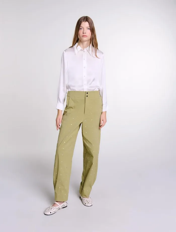 Maje Tops and Shirts Womens White Silk Shirt White
