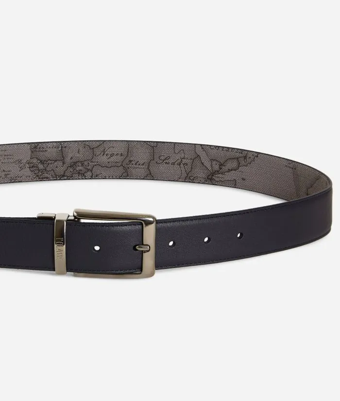 Man Belts Alviero Martini Belt Leather Blue