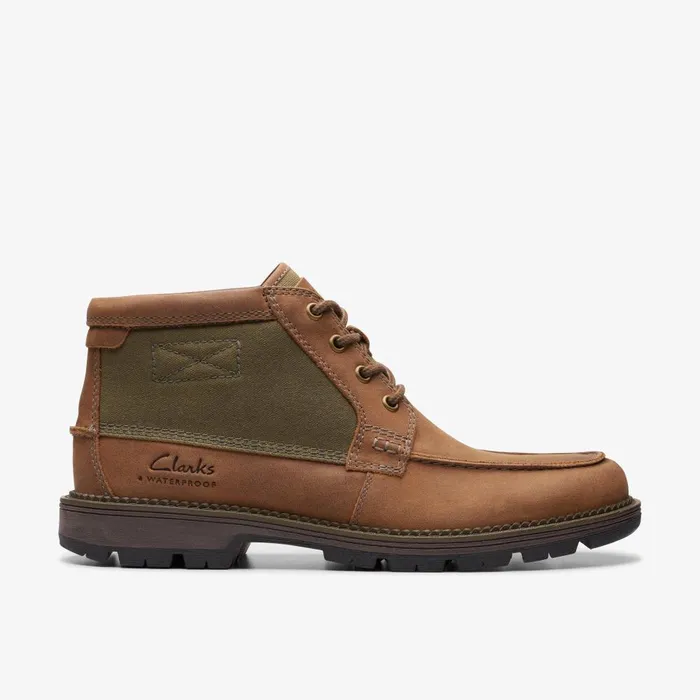 Maplewalk Moc Brown Combination Men Clarks Boots