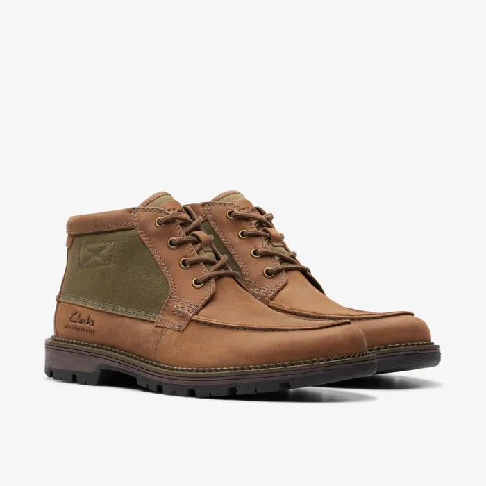 Maplewalk Moc Brown Combination Men Clarks Boots