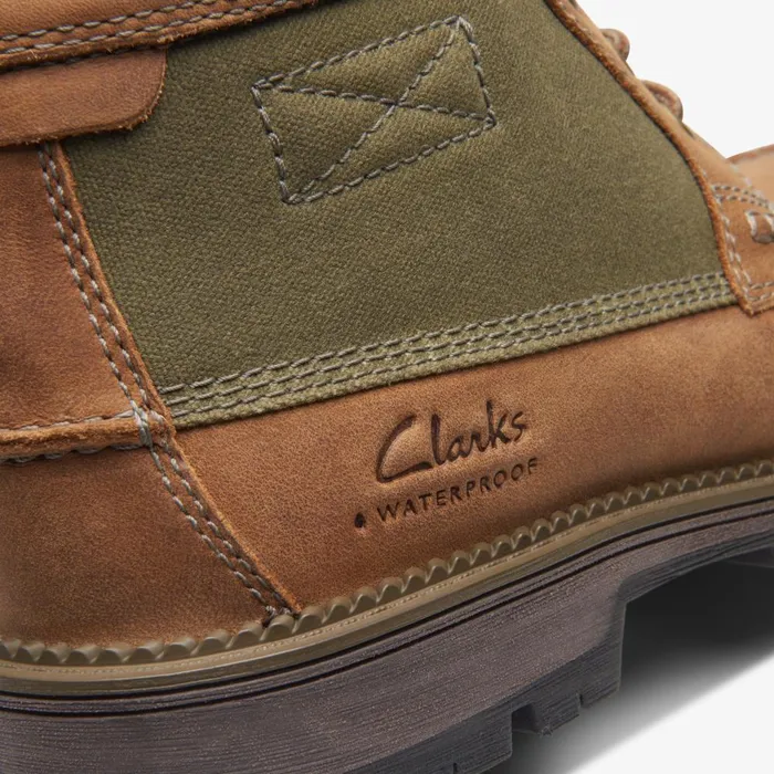 Maplewalk Moc Brown Combination Men Clarks Boots