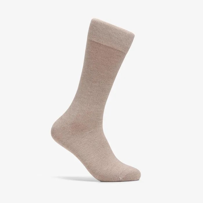 Marled Crew Sock Tan Men Clarks Accessories