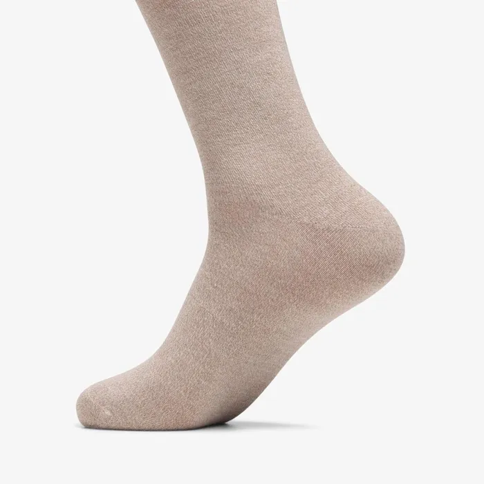 Marled Crew Sock Tan Men Clarks Accessories