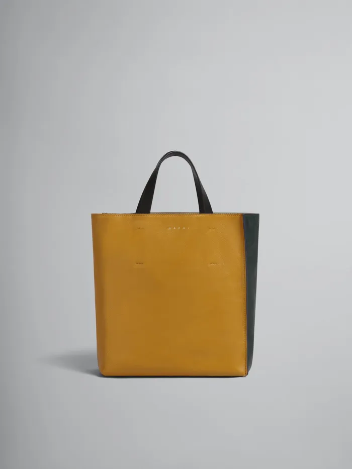 Marni Museo Soft Small Bag In Yellow And Green Leather Saffron Womens Shopping Bags Marni Museo Soft Small Bag In Yellow And Green Leather Saffron Womens Shopping Bags