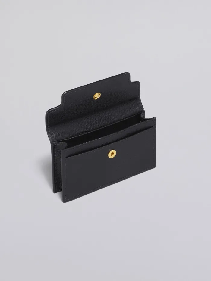 Marni Saffiano Leather Business Card Case Black Womens Wallets and Small Leather Goods Marni Saffiano Leather Business Card Case Black Womens Wallets and Small Leather Goods