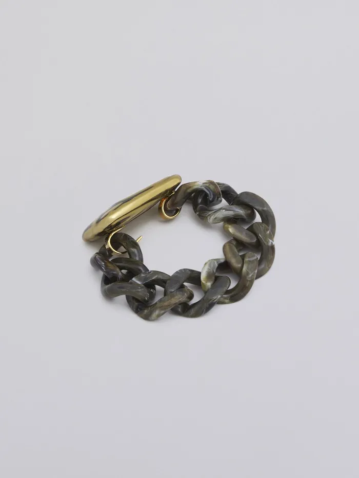 Marni Trapeze Bracelet In Metal Resin And Green Enamel Moss Womens Bracelets Marni Trapeze Bracelet In Metal Resin And Green Enamel Moss Womens Bracelets