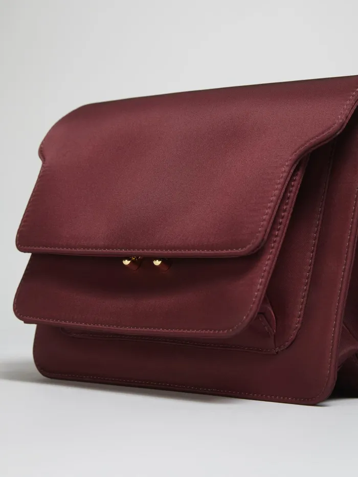Marni Trunk Light Medium Bag In Red Nylon China Red Womens Crossbody Bags Marni Trunk Light Medium Bag In Red Nylon China Red Womens Crossbody Bags