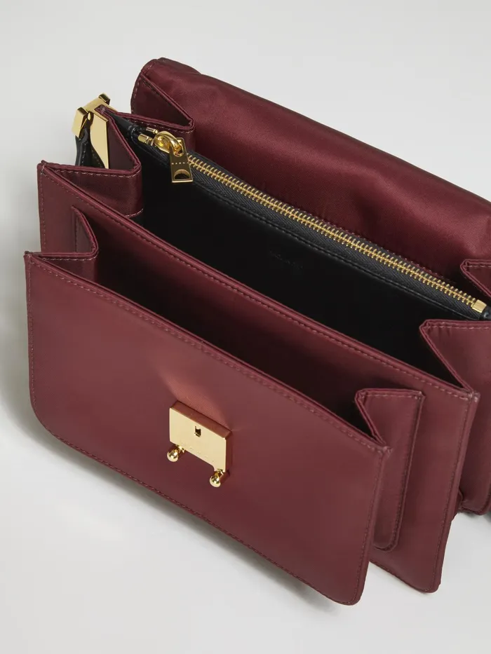 Marni Trunk Light Medium Bag In Red Nylon China Red Womens Crossbody Bags Marni Trunk Light Medium Bag In Red Nylon China Red Womens Crossbody Bags
