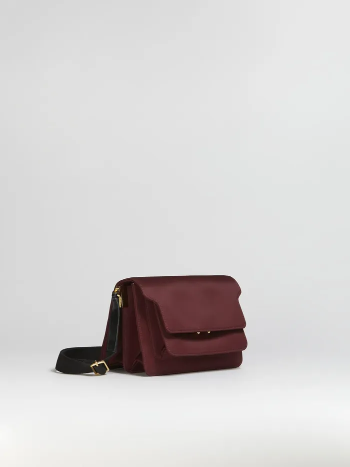 Marni Trunk Light Medium Bag In Red Nylon China Red Womens Crossbody Bags Marni Trunk Light Medium Bag In Red Nylon China Red Womens Crossbody Bags