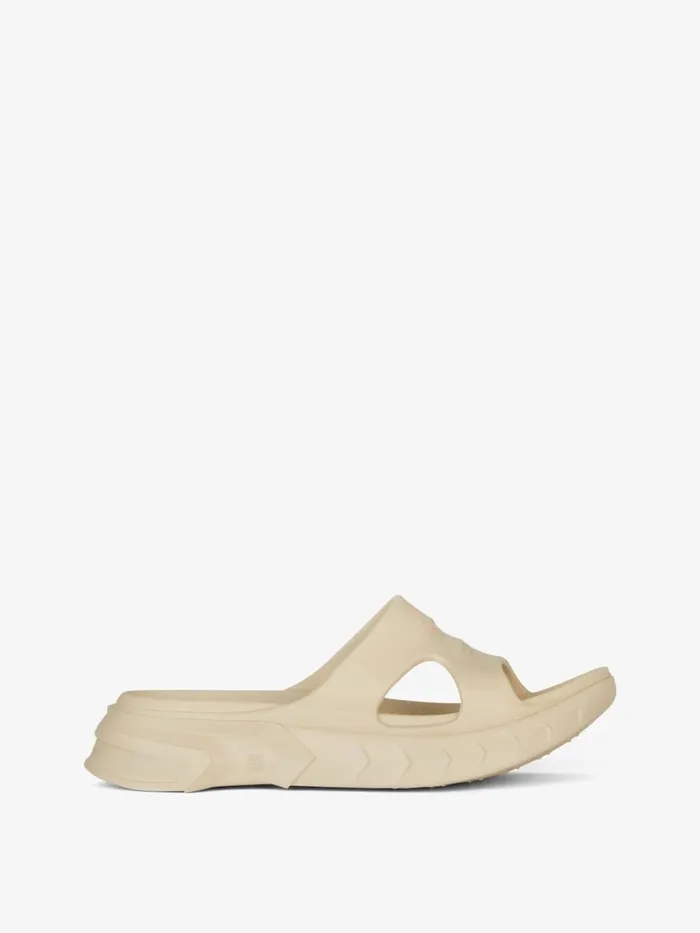 Marshmallow Flat Sandals In Rubber Beige Men Givenchy Slides and Sandals