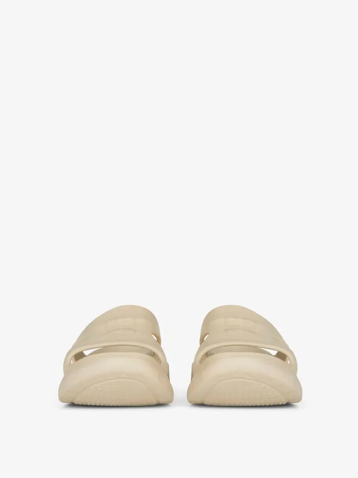 Marshmallow Flat Sandals In Rubber Beige Men Givenchy Slides and Sandals
