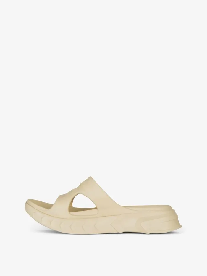 Marshmallow Flat Sandals In Rubber Beige Men Givenchy Slides and Sandals