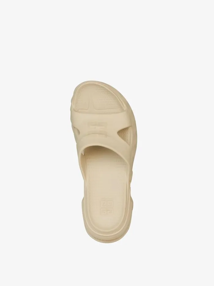 Marshmallow Flat Sandals In Rubber Beige Men Givenchy Slides and Sandals