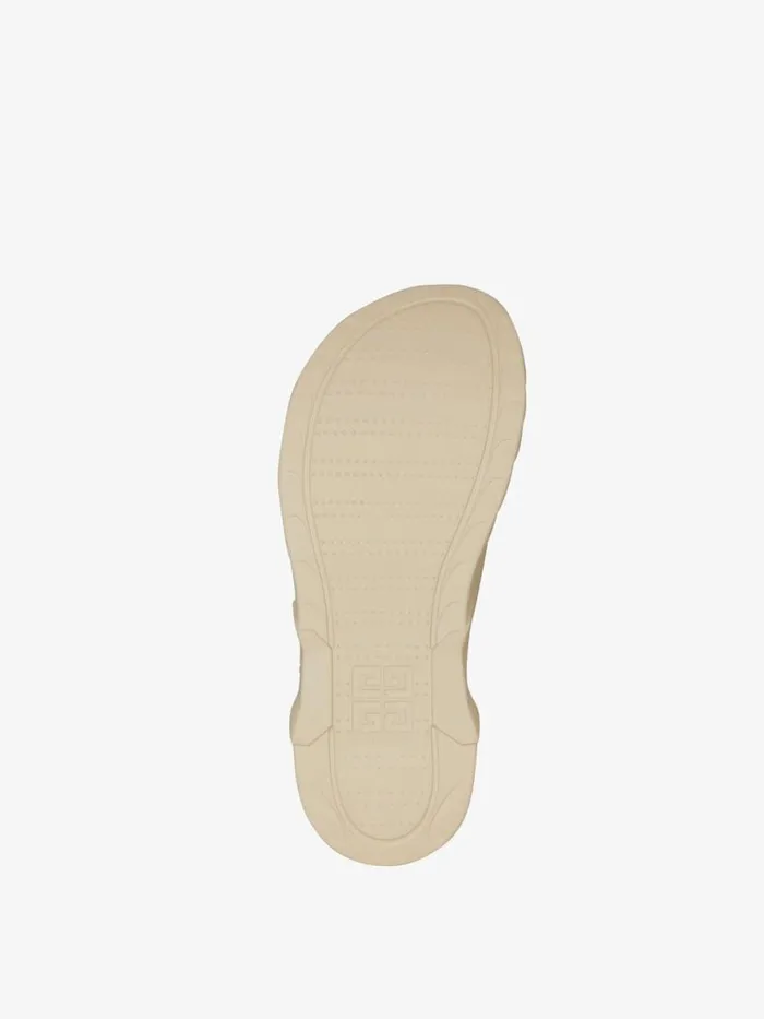 Marshmallow Flat Sandals In Rubber Beige Men Givenchy Slides and Sandals