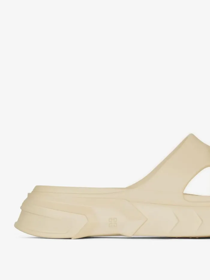 Marshmallow Flat Sandals In Rubber Beige Men Givenchy Slides and Sandals