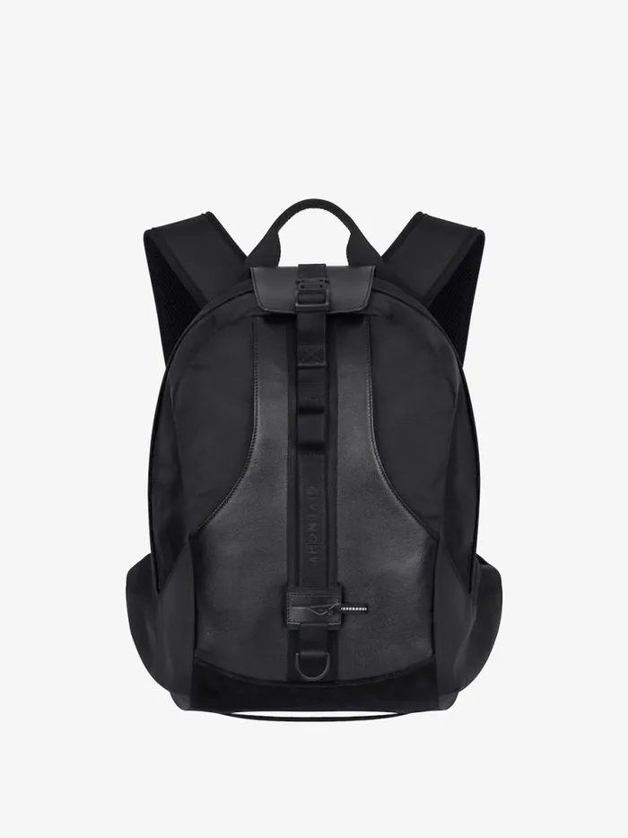Medium GTrail Backpack In Nylon And Leather Black Men Givenchy Backpacks