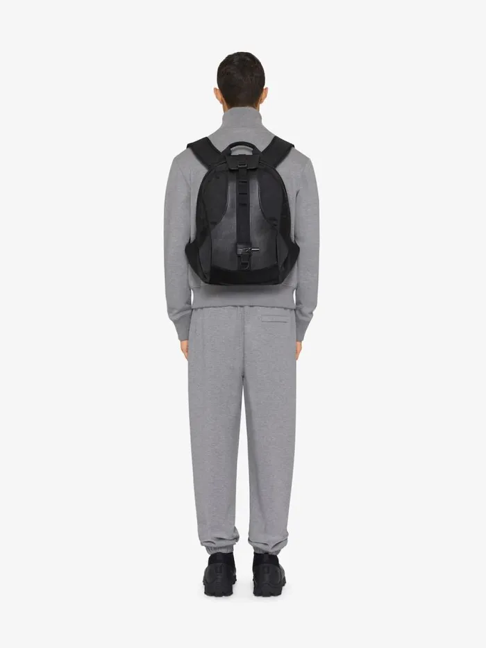 Medium GTrail Backpack In Nylon And Leather Black Men Givenchy Backpacks