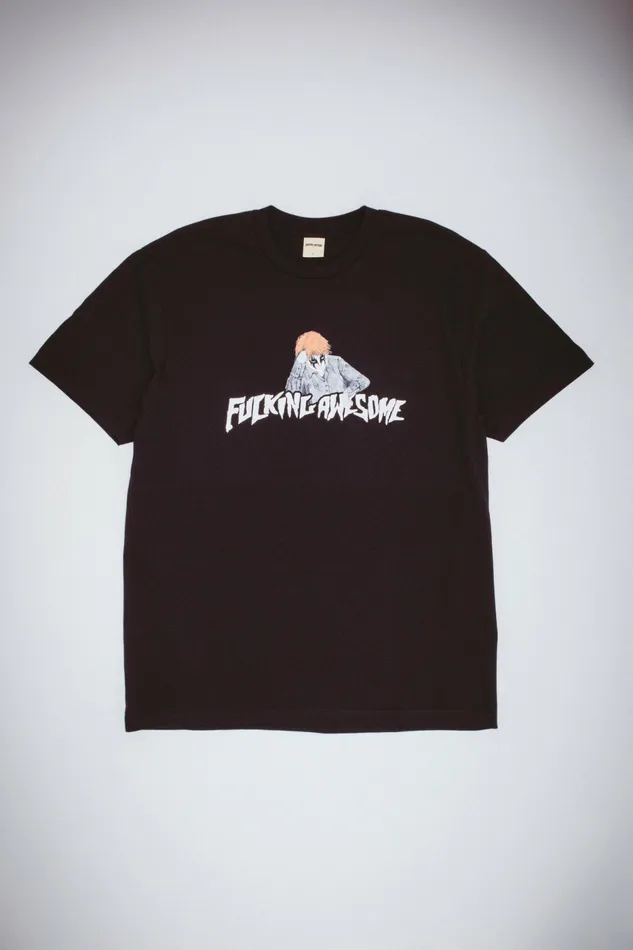 Men Aidan Painting Stamp Logo Tee Fucking Awesome Short Sleeve