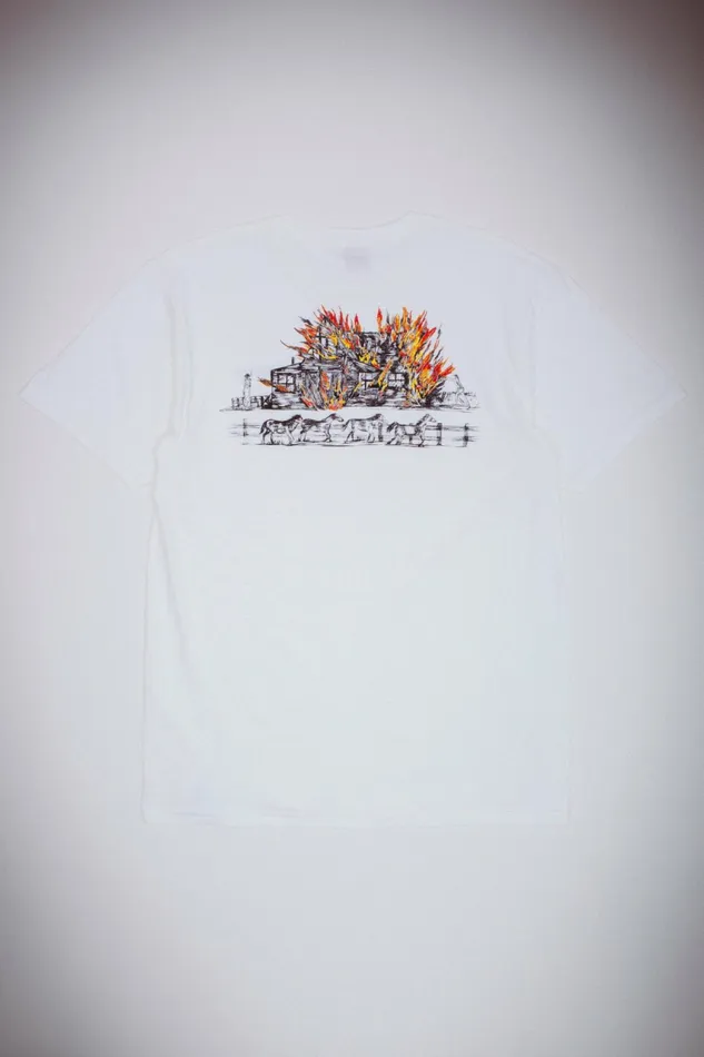 Men Burning Barn Short Sleeve Tee Fucking Awesome Short Sleeve