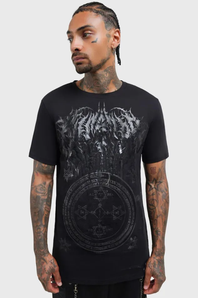 Men Graphic Tops Killstar Neither Nights TShirt