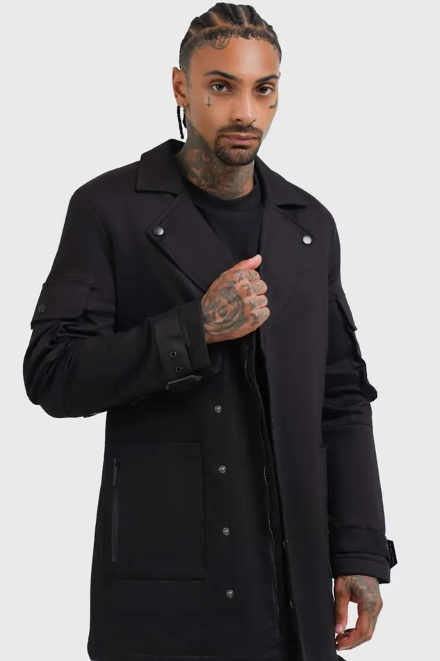 Men Jackets and Coats Killstar Lucid Travels Trench Coat