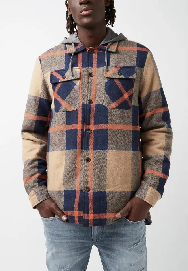Men Jiref Beige Mens Jacket Tannin Buffalo David Bitton Jackets