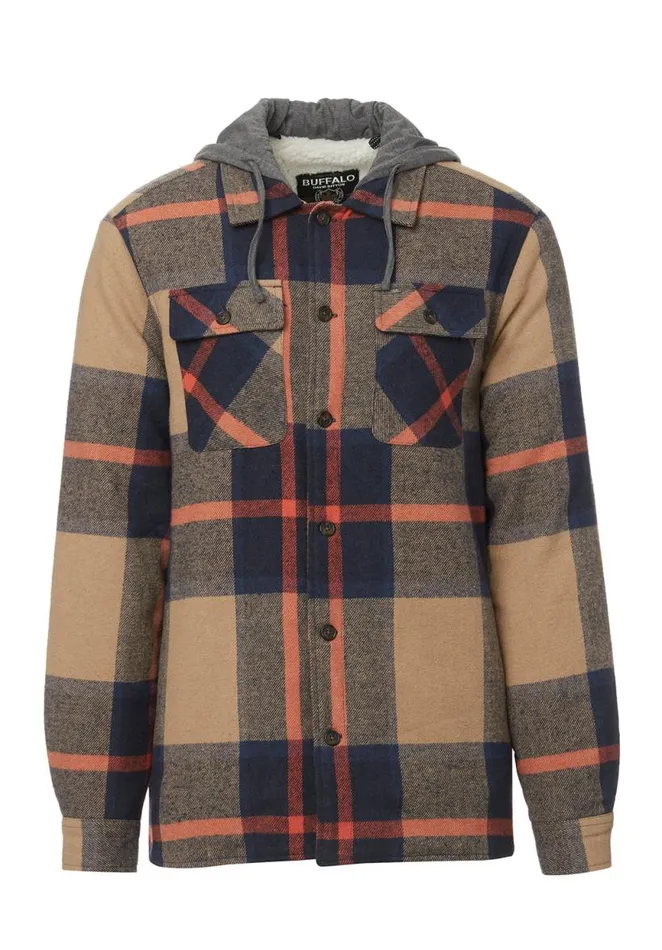 Men Jiref Beige Mens Jacket Tannin Buffalo David Bitton Jackets