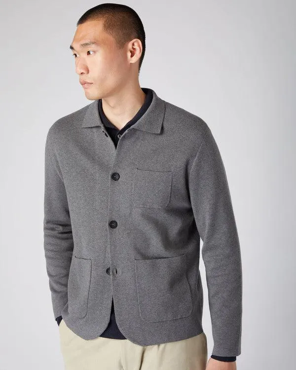 Men Men039s Collared Cotton Cashmere JacketIn Smoke Grey Smoke Grey NPeal Coats and Jackets Men Men039s Collared Cotton Cashmere JacketIn Smoke Grey Smoke Grey NPeal Coats and Jackets