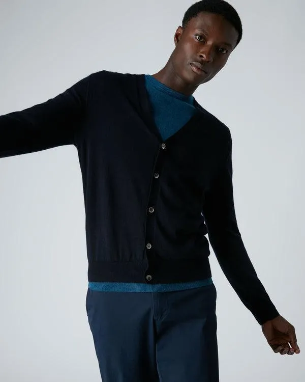 Men Men039s Fine Gauge Cashmere CardiganIn Navy Blue Navy Blue NPeal Cardigans Men Men039s Fine Gauge Cashmere CardiganIn Navy Blue Navy Blue NPeal Cardigans