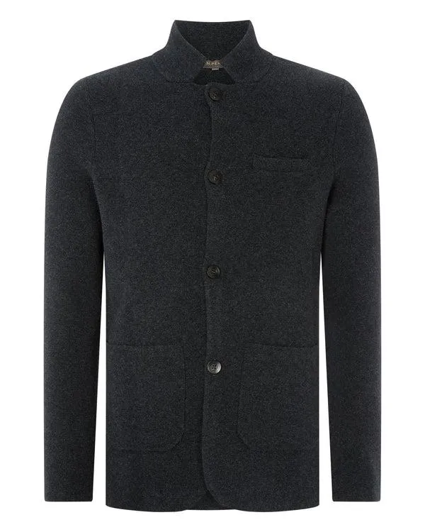 Men Men039s Milano Cashmere JacketIn Dark Charcoal Grey Dark Charcoal Grey NPeal Coats and Jackets