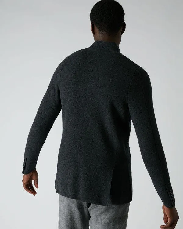 Men Men039s Milano Cashmere JacketIn Dark Charcoal Grey Dark Charcoal Grey NPeal Coats and Jackets
