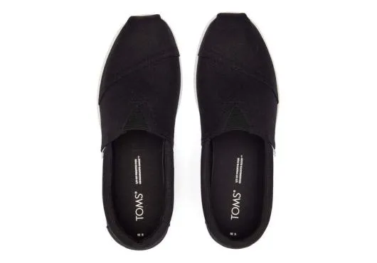 Men MenAlp Fwd Black Recycled Cotton Canvas Black TOMS Alpargatas