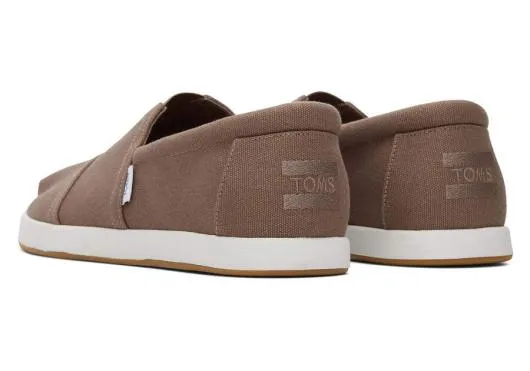 Men MenAlp Fwd Taupe Recycled Cotton Canvas Taupe Grey TOMS Slip Ons