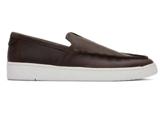 Men MenTRVL LITE Brown Leather Loafer Water Resistant Dark Brown TOMS Dress Shoes Men MenTRVL LITE Brown Leather Loafer Water Resistant Dark Brown TOMS Dress Shoes